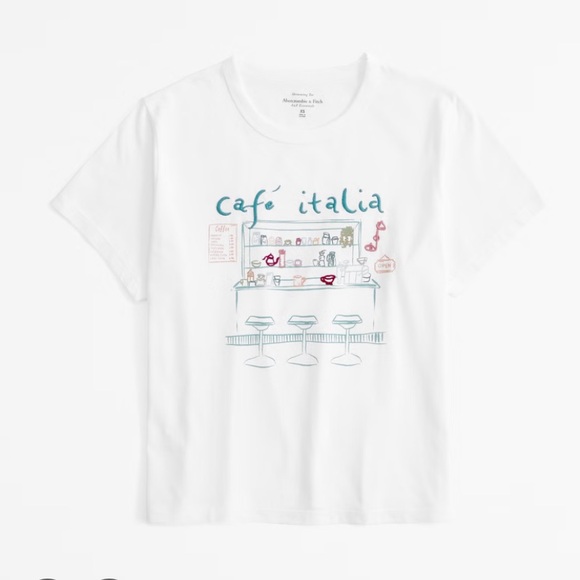 Abercrombie & Fitch Tops - Abercrombie Cafe Italia Tee
